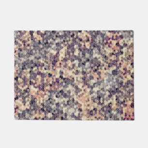 Felpudo Gris, beige geométrico