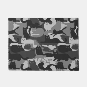 Felpudo Gris Camuflaje Gris Gris Gatitos Gris Gatitos Camo