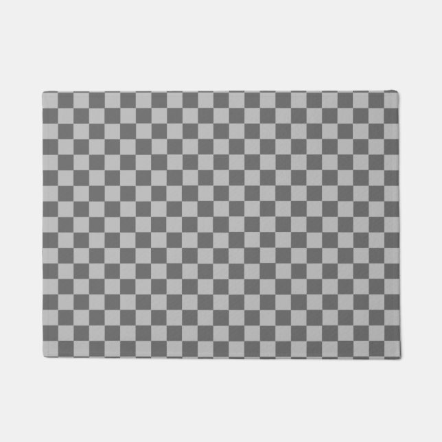 Felpudo Gris Combination Classic Checkerboard de STaylor (Anverso)