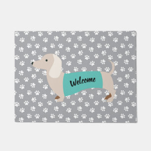 Felpudo Gris Dachshund Door Mat House Warming Gift