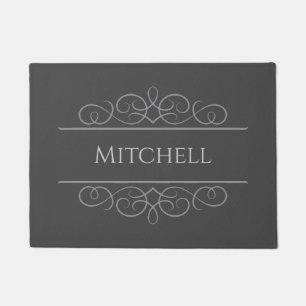 Felpudo Gris Doormat personalizado y elegante Editable