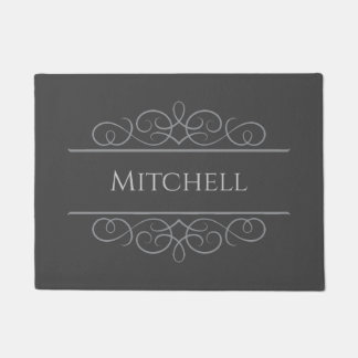 Felpudo Gris Doormat personalizado y elegante | Editable