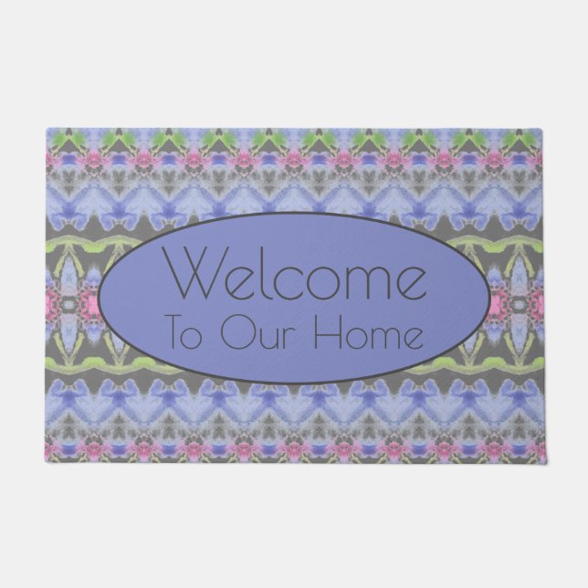 Felpudo Gris Y Púrpura (Anverso)