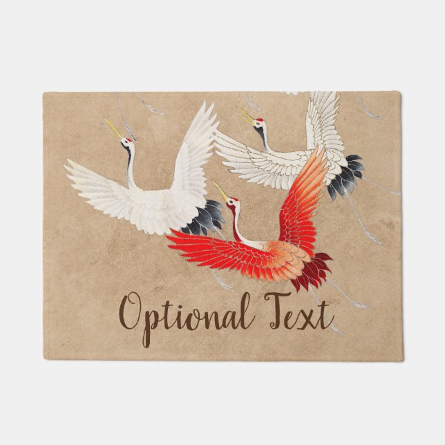 Felpudo Grúa voladora japonesa (Anverso)