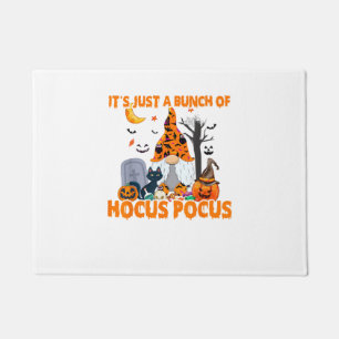 Felpudo Grupo de Hocus Pocus Calabaza Gnome Gato asustado