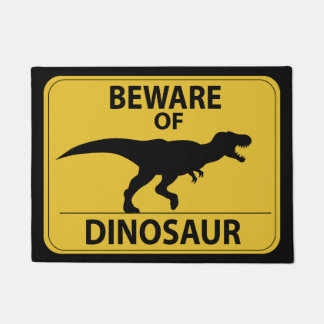 Felpudo Guárdese de dinosaurio