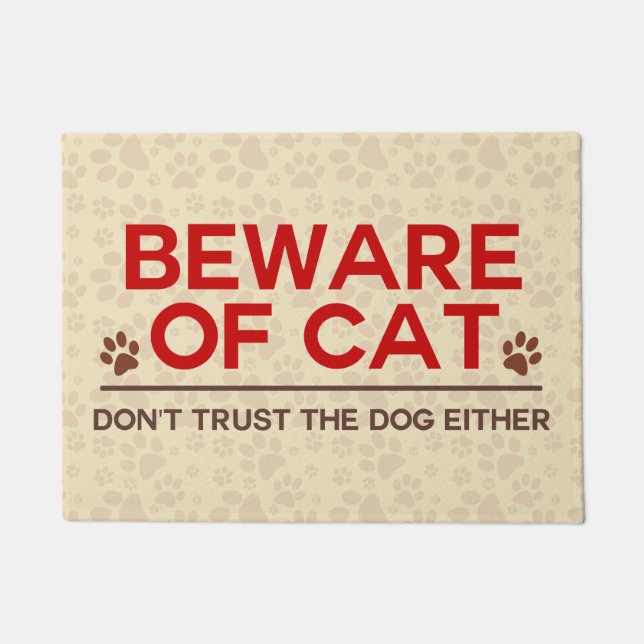 Felpudo Guárdese de gato y de perro (Anverso)