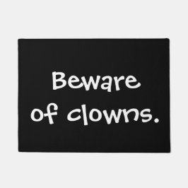Felpudo Guárdese de payasos