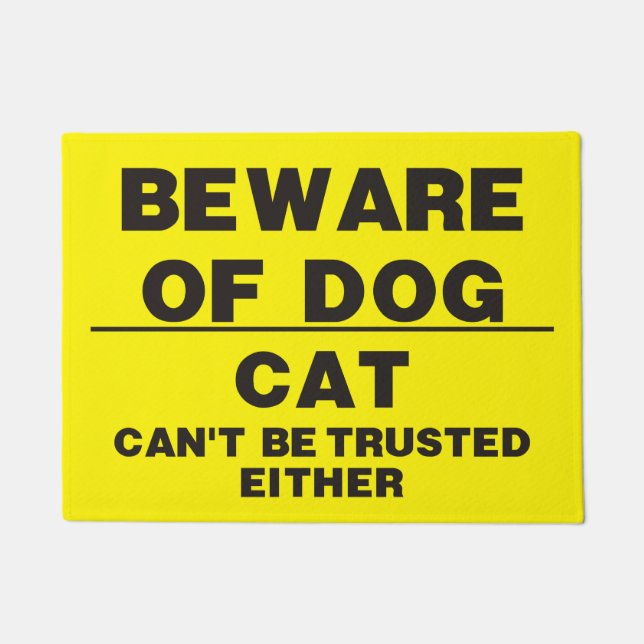 Felpudo Guárdese de perro (Anverso)