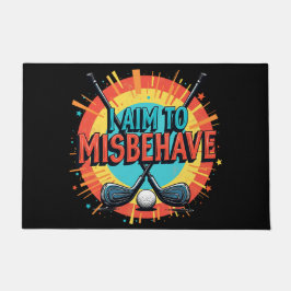 Felpudo Guay Golf Doormat Con Cita Graciosa