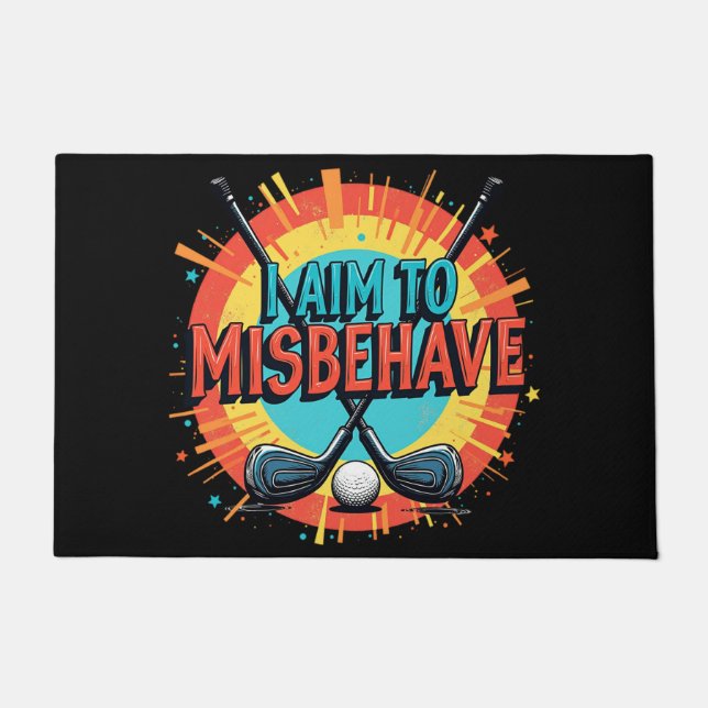 Felpudo Guay Golf Doormat Con Cita Graciosa (Anverso)