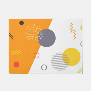 Felpudo Guay, ilustracion geométrico único, moderno y de m