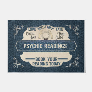 Felpudo Guay Retro Psíquica Leyendo Mat, amantes de Tarot
