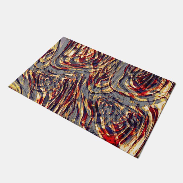 Felpudo Guerra de cintas naranjas contra el rojo, sobre fo (Angular)