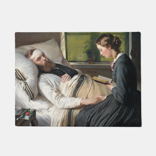 Felpudo Guerrero herido (por Elisabeth Jerichau-Baumann) (Anverso)