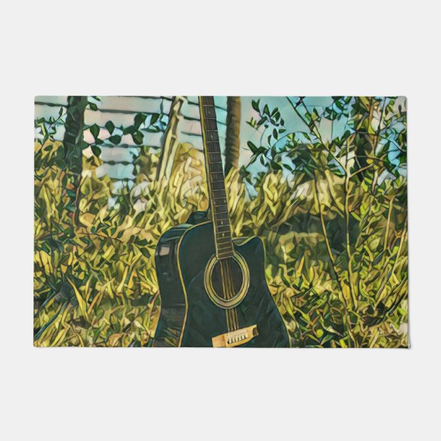 Felpudo Guitar gift for guitarist (Anverso)