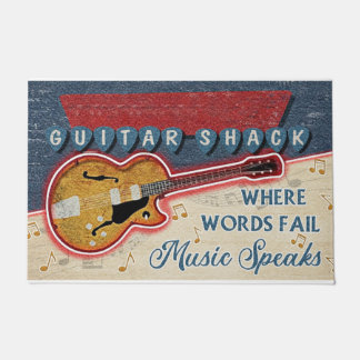 Felpudo Guitar Shack Mat, Gift For Musician 