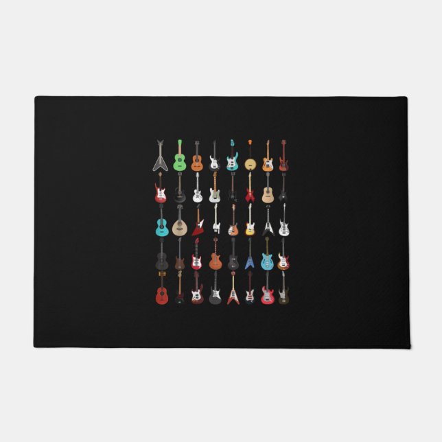 Felpudo Guitarista guitarra Instrumento musical Rock and R (Anverso)
