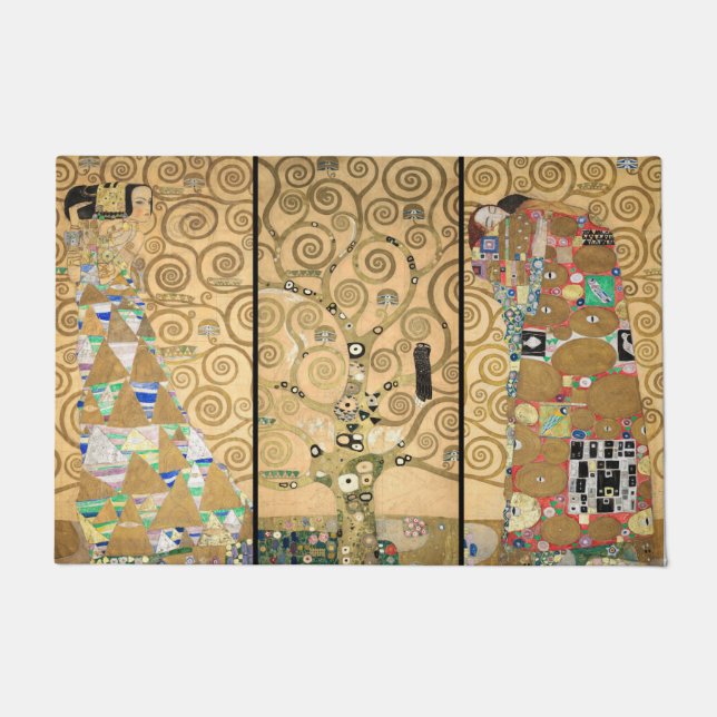 Felpudo Gustav Klimt - Árbol de Frisas Estúclet (Anverso)