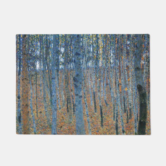 Felpudo Gustav Klimt Beech Tree Forest Grove (Anverso)