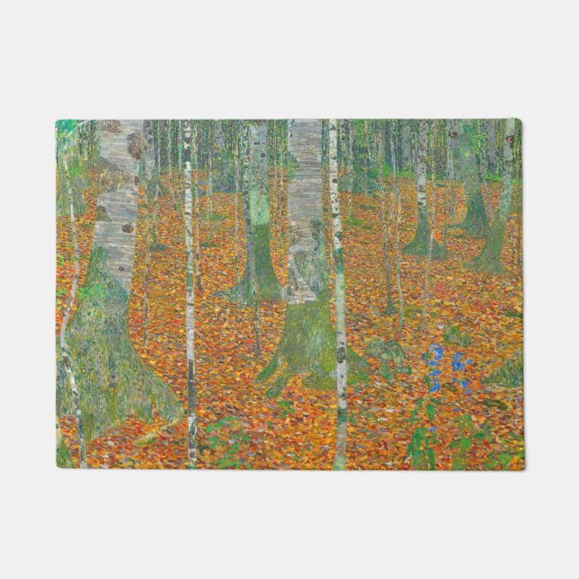 Felpudo Gustav Klimt - Bosque Birch (Anverso)