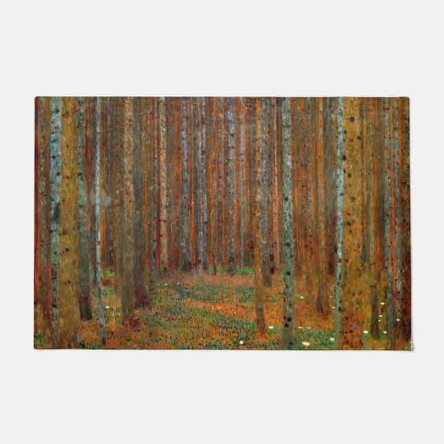 Felpudo Gustav Klimt - Bosque Pino de Tannenwald (Anverso)