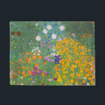 Felpudo Gustav Klimt Cottage Garden<br><div class="desc">Gustav Klimt Cottage Garden</div>