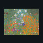 Felpudo Gustav Klimt Flor Jardín Naturaleza<br><div class="desc">Un bonito cuadro del jardín,  un cuadro clásico de Gustav Klimt,  llamado Cottage Garden,  o Bauergarten,  1907,  que se encuentra cerca de un jardín de flores,  un cuadro de flores de colores.</div>