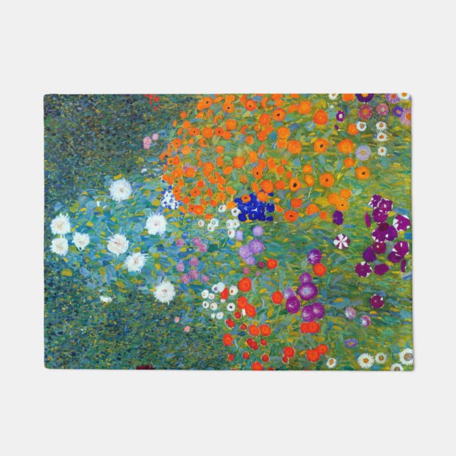 Felpudo Gustav Klimt Flower Garden (Anverso)