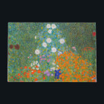 Felpudo Gustav Klimt - Jardín de flores<br><div class="desc">Jardín de flores - Gustav Klimt en 1905-1907</div>