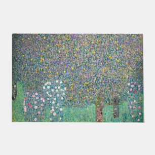 Felpudo Gustav Klimt - Rosebushes bajo los árboles