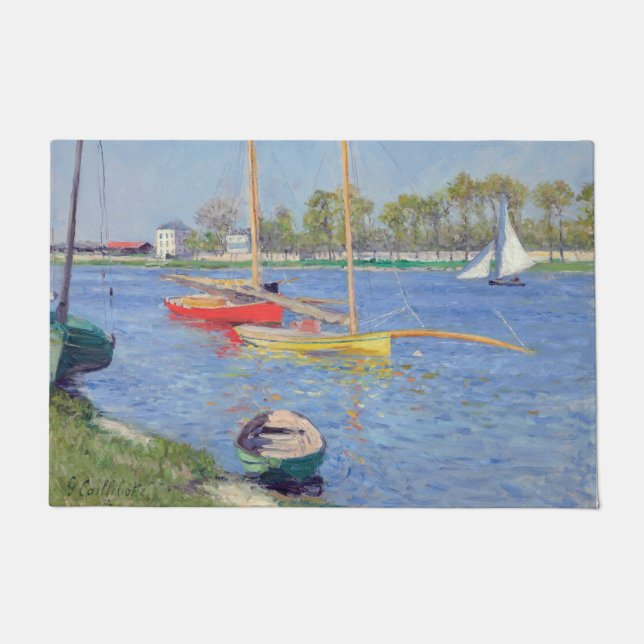 Felpudo Gustave Caillebotte - El Sena en Argenteuil (Anverso)