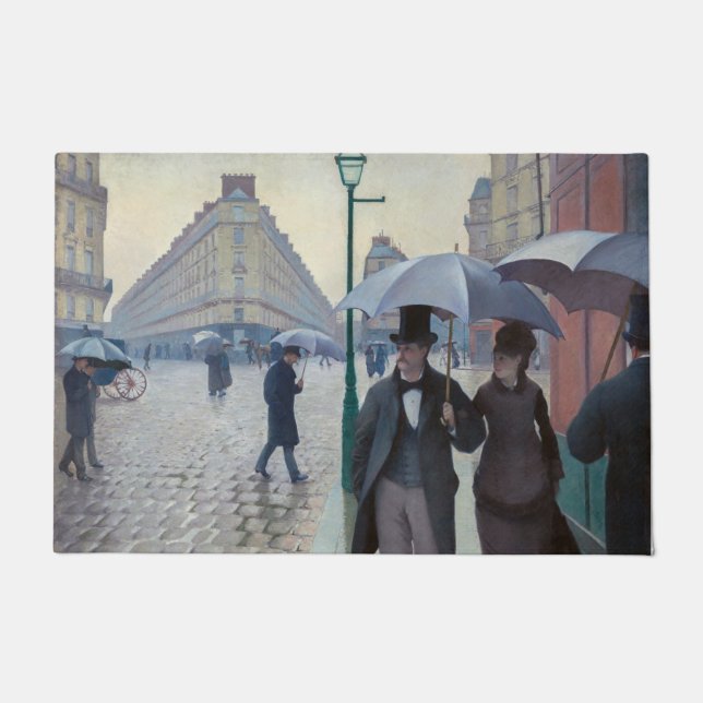 Felpudo Gustave Caillebotte - Paris Street; Rainy Day (Anverso)