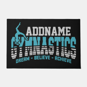 Felpudo Gymnast ADD NAME Gymnastics Team Backbend Kickover