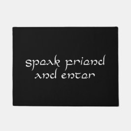 Felpudo Hable al amigo y entre