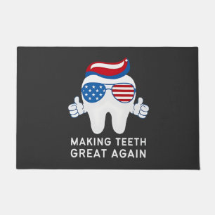 Felpudo Hacer los dientes grandes de nuevo 4 de julio dent