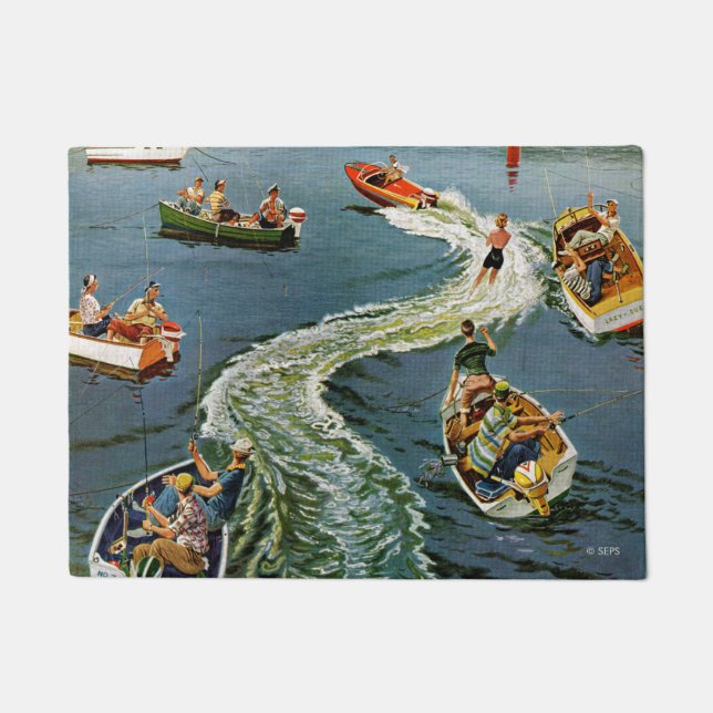 Felpudo Haciendo un despertar por Ben Kimberly Pins (Anverso)