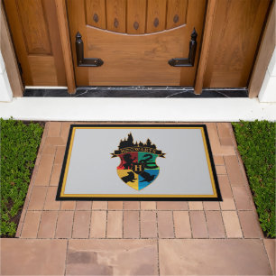 Felpudo HACIENTES™ Castillo Escudo Insignia para el Orgull