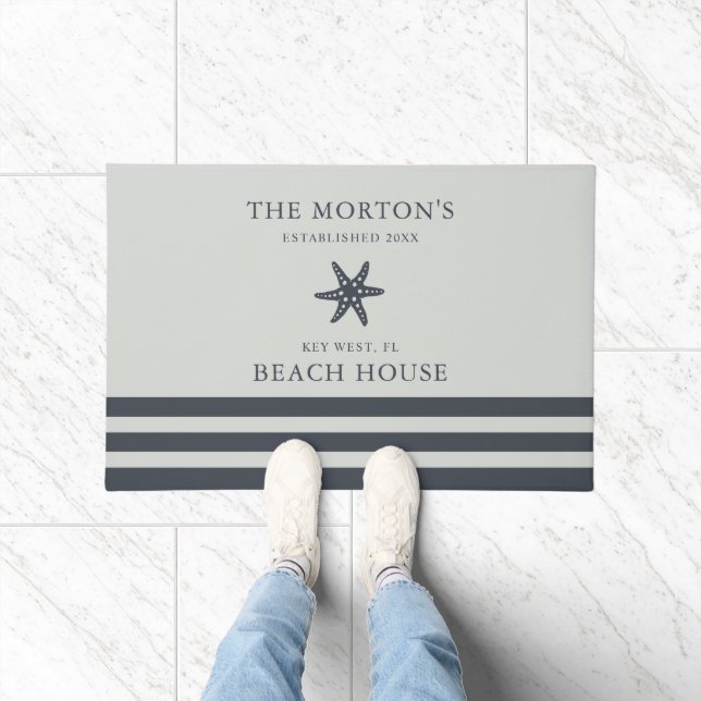 Felpudo Hale Blue Sea Salt Starfish Family Beach House (Interior)