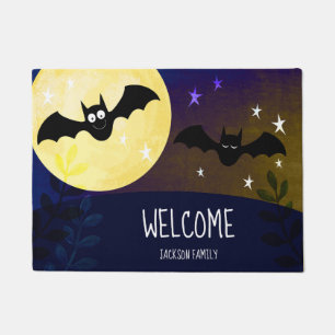 Felpudo Halloween agradable golpea el Doormat de encargo