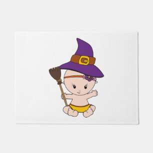 Felpudo Halloween Bebé Bruja regalo divertido mujeres emba