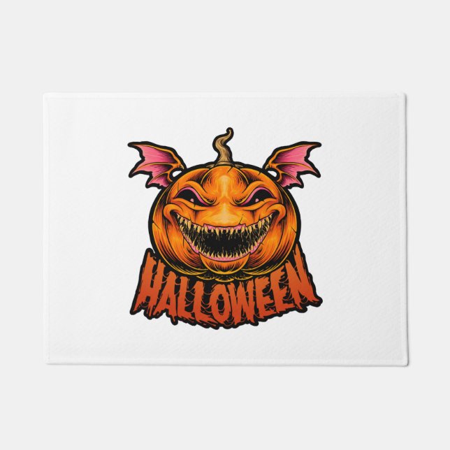 Felpudo halloween camiseta de calabaza (Anverso)