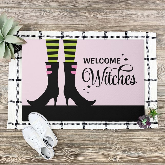 Felpudo Halloween de bienvenida para brujas (Subido por el creador)