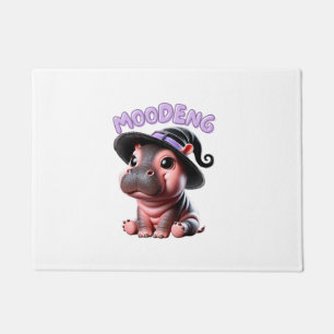 Felpudo Halloween de Brujas Moo-Deng Hippo Cute Bebé Pigmy