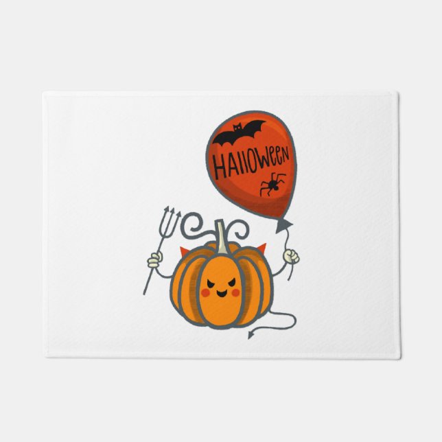 Felpudo Halloween de calabaza (Anverso)