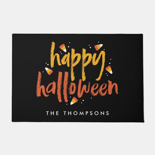 Felpudo Halloween de maíz dulce o truco (Anverso)