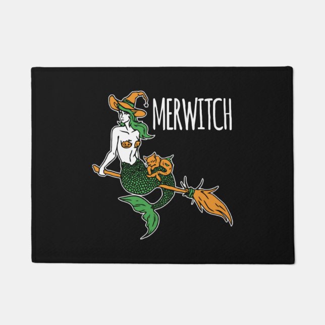 Felpudo Halloween de sirenas (Anverso)