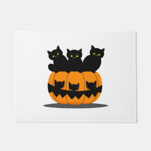 Felpudo Halloween del gato negro