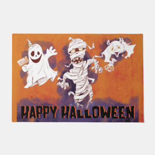 Felpudo Halloween divertido