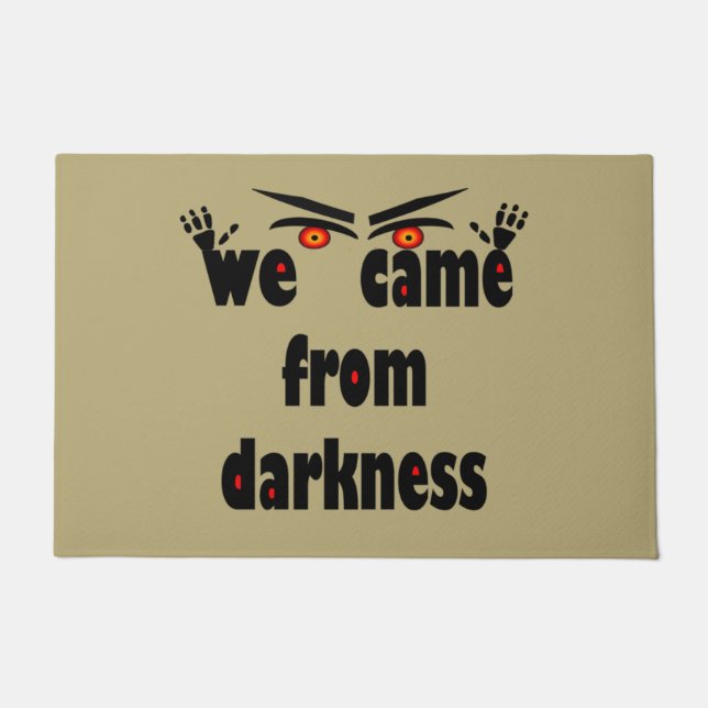 Felpudo Halloween divertido de temporada de fantasía (Anverso)